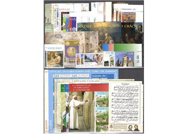 VATICAN 2010 Complete Year 26v + 7 s/s + 2 booklet MNH**