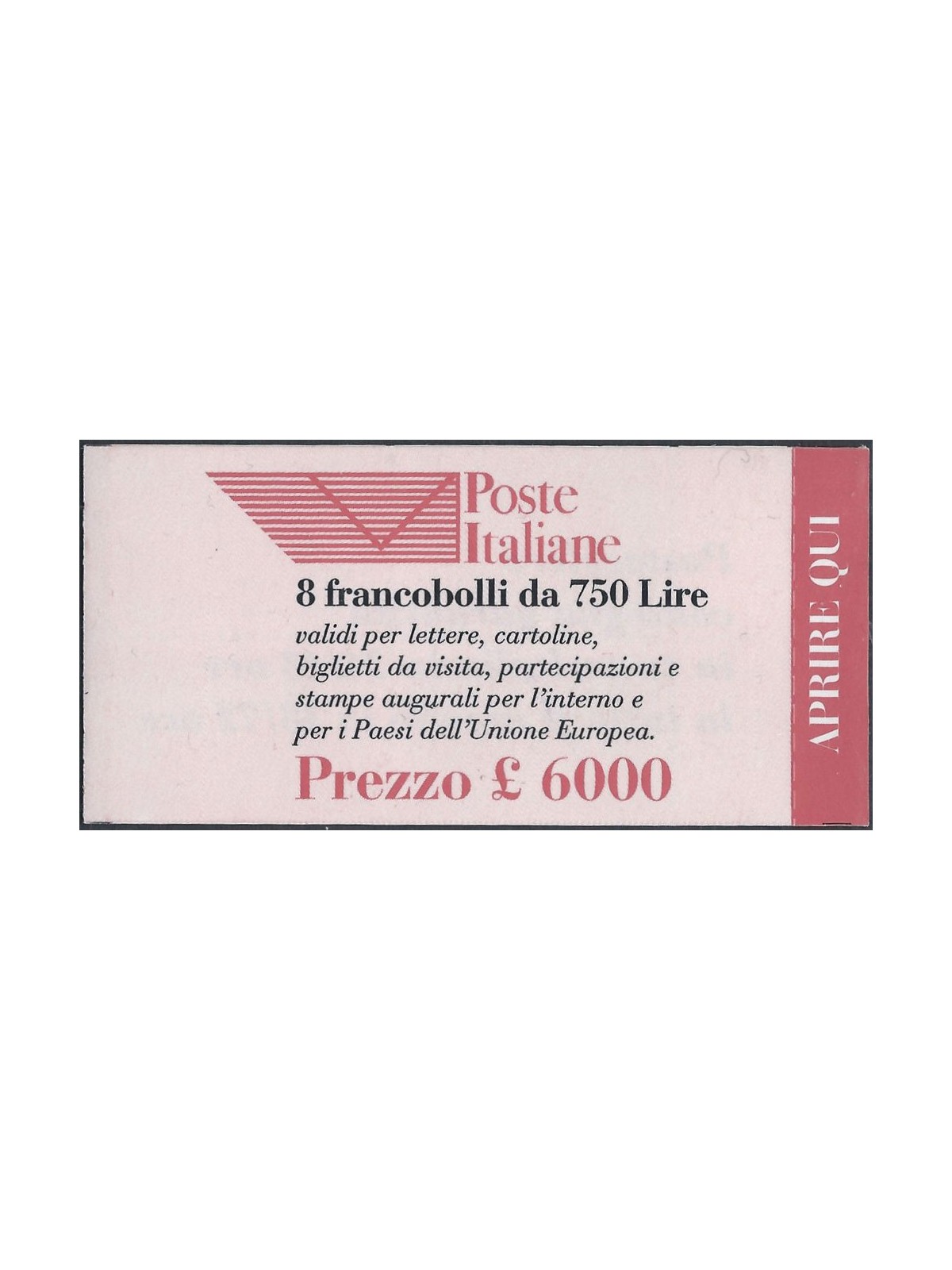ITALIA 1995 Ente Poste Italiane £ 750 LB MNH**