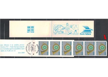 ITALIA 1989 Ministero delle Poste LB apg dif