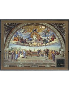 VATICANO 2009 Disputa del Sacramento BF MNH**