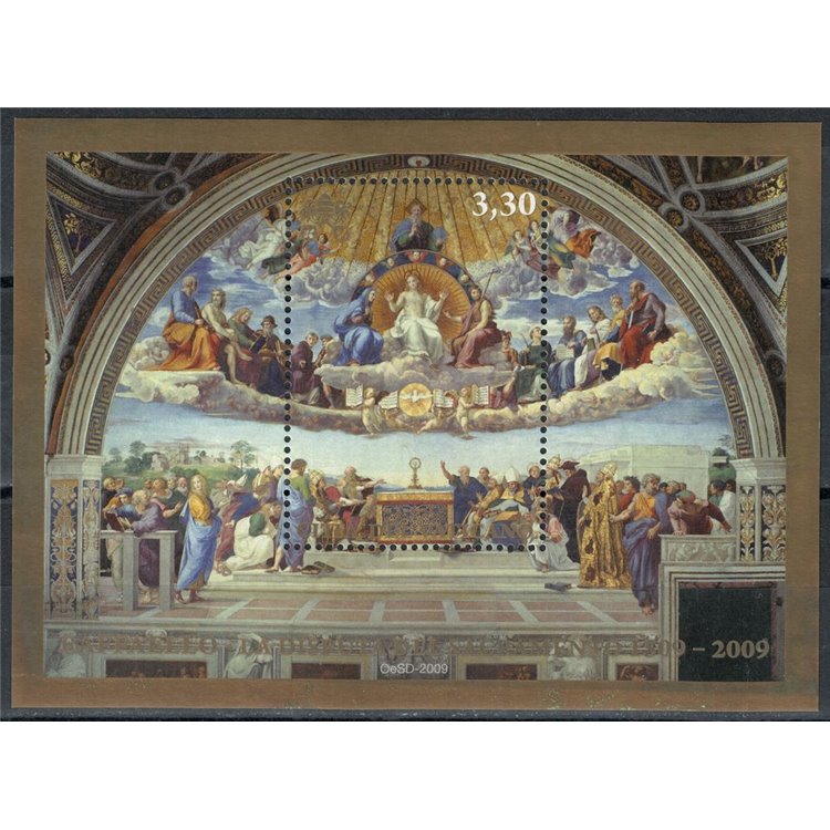 VATICANO 2009 Disputa del Sacramento BF MNH**