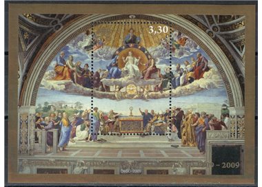 VATICANO 2009 Disputa del Sacramento BF MNH**