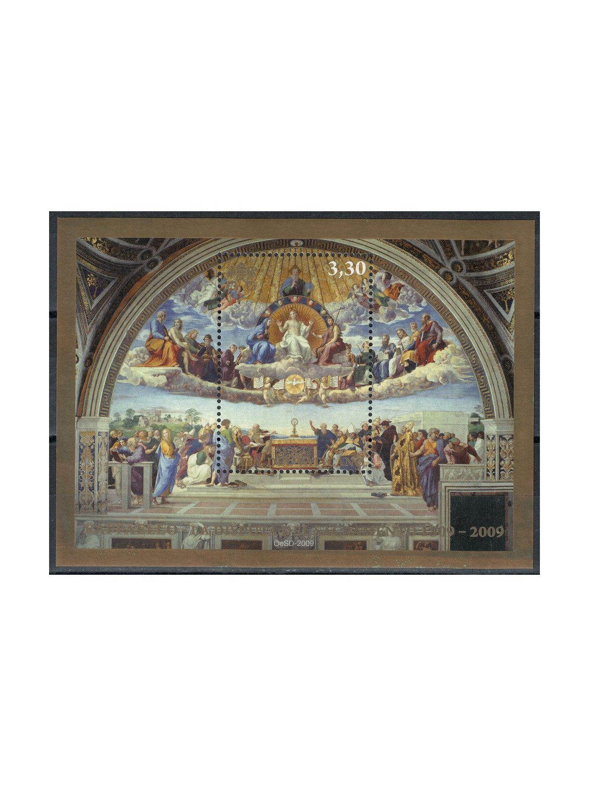 VATICAN 2009 Disputation of the Sacrament s/s MNH**