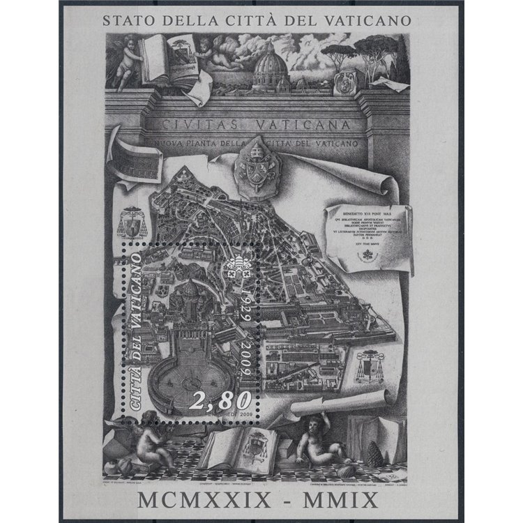 VATICANO 2009 Fondazione della Città del Vaticano BF MNH**