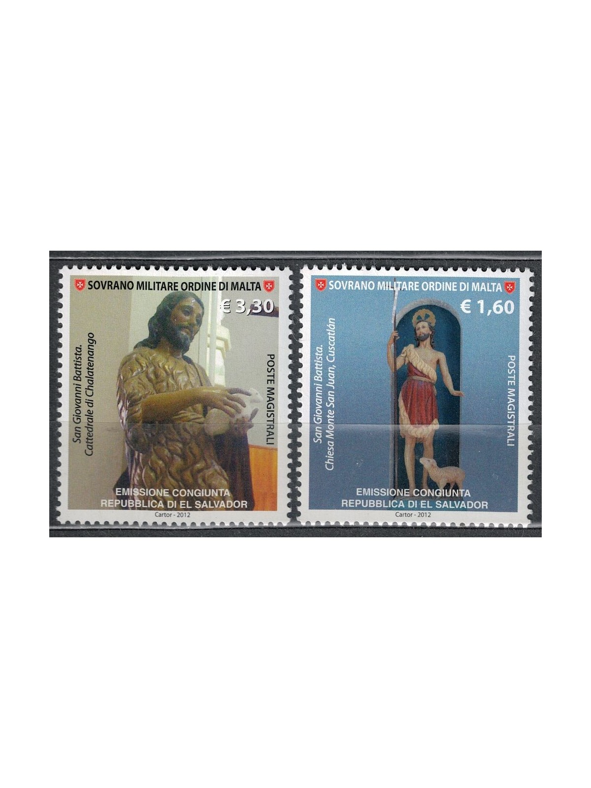 SMOM 2012 St. John the Baptist 2v MNH**