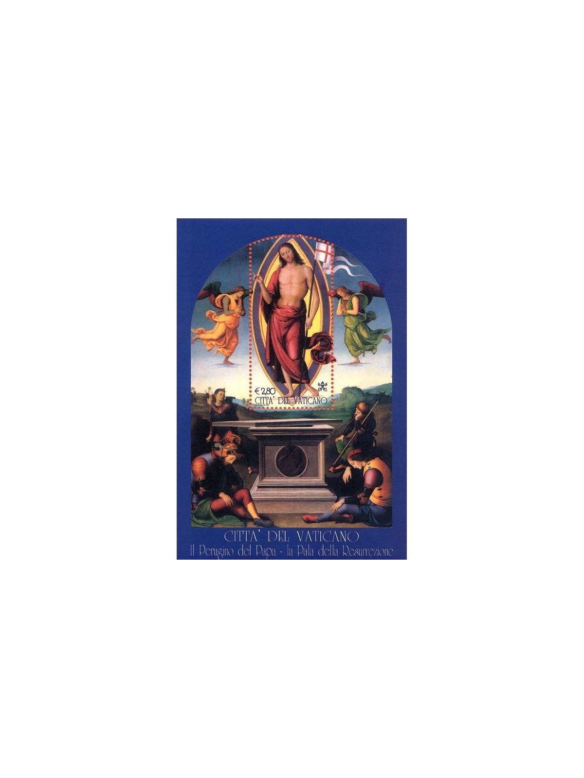 VATICANO 2005 Il Perugino del Papa BF MNH**