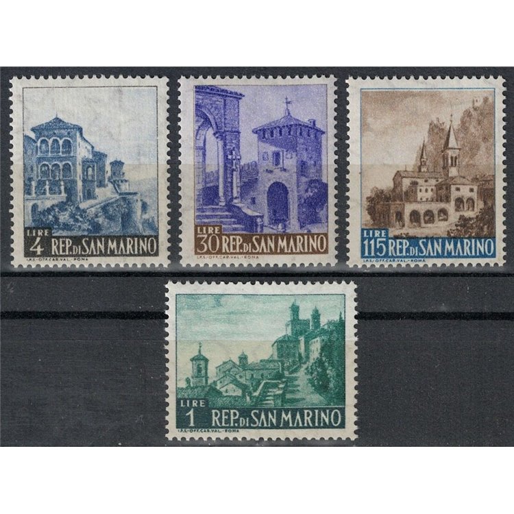 SAN MARINO 1961 Vedute 4v MNH**