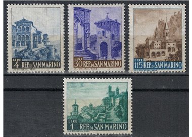 SAN MARINO 1961 Vedute 4v MNH**