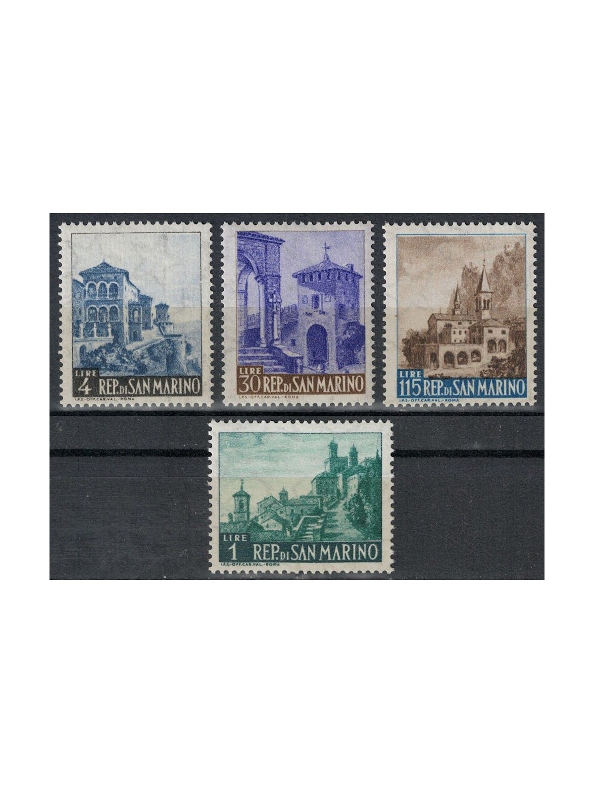 SAN MARINO 1961 Vedute 4v MNH**