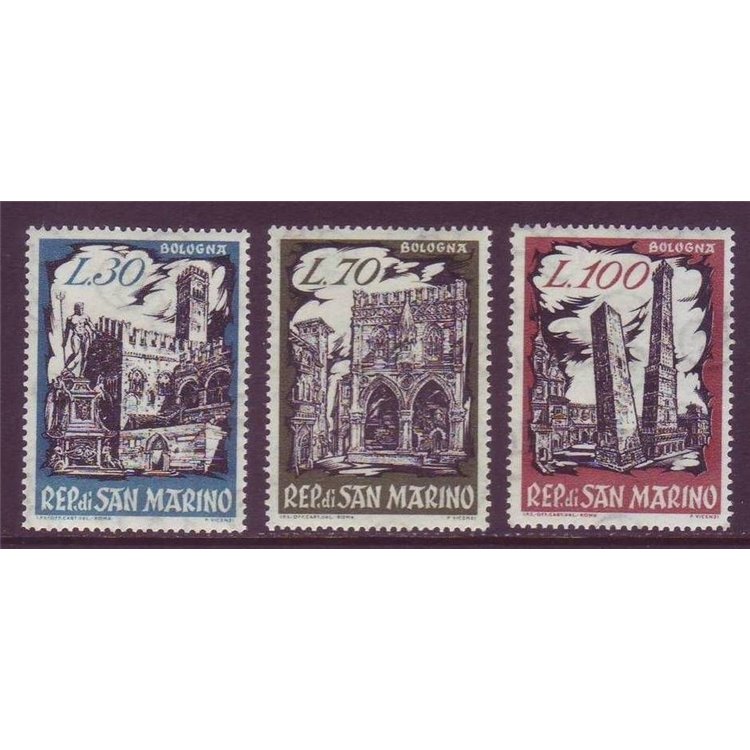 SAN MARINO 1961 Mostra filatelica Bophilex 3v MNH**