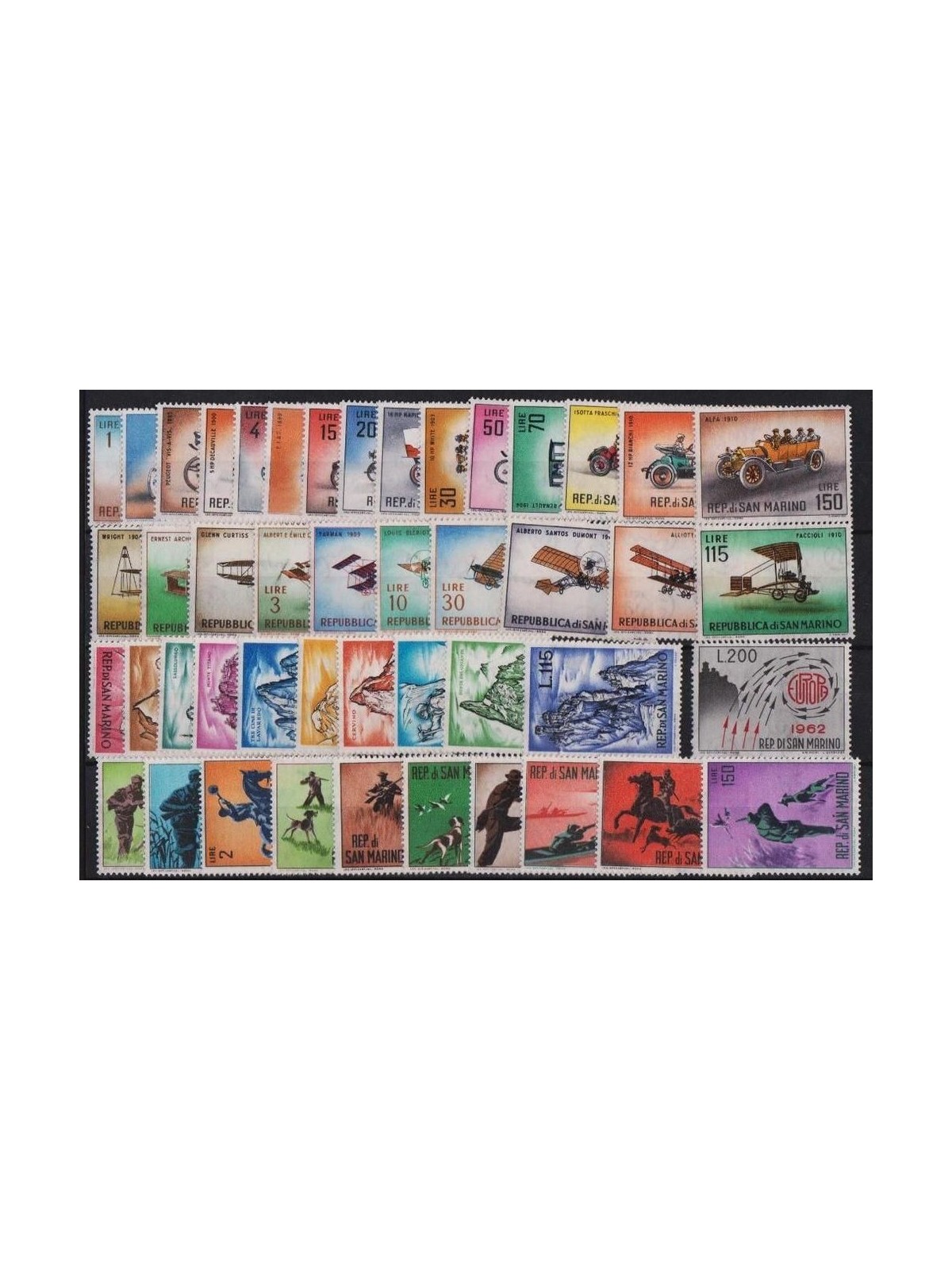 SAN MARINO 1962 Complete Year 46v MNH**