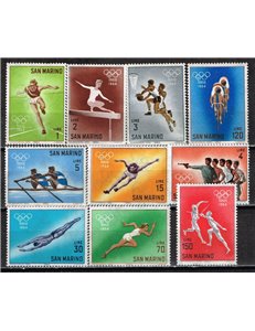 SAN MARINO 1964 Tokyo Olympics 10v MNH**