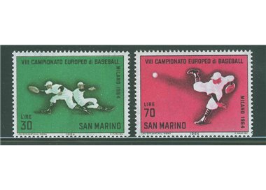 SAN MARINO 1964 Campionato di baseball 2v MNH**