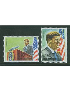 SAN MARINO 1964 JF Kennedy 2v MNH**
