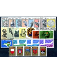 SAN MARINO 1974 Complete year 24v MNH**