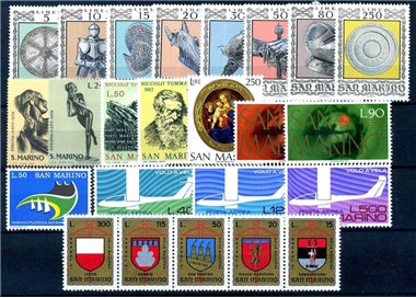 SAN MARINO 1974 Annata completa 24v MNH**