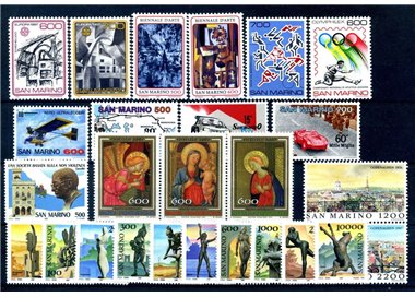 SAN MARINO 1987 Complete Year 26v MNH**