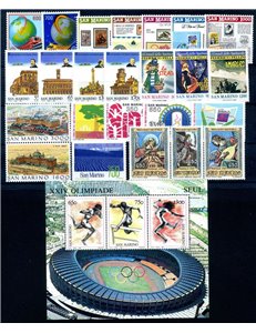 SAN MARINO 1988 Complete vintage 24v + 1 s/s MNH**