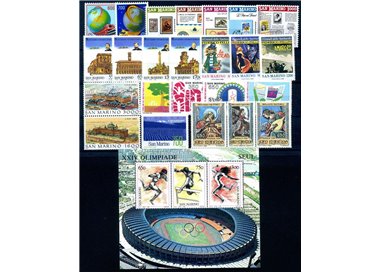 SAN MARINO 1988 Complete vintage 24v + 1 s/s MNH**
