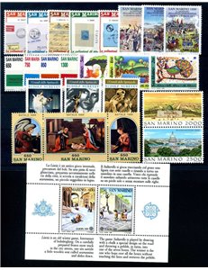SAN MARINO 1989 Annata completa 23v + 1 BF MNH**