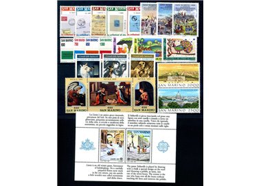 SAN MARINO 1989 Complete Year 23v + 1 s/s MNH**