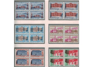 ITALIA 1961 Unità d'Italia in quartina 6v MNH**