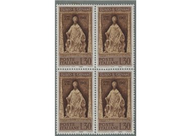 ITALIA 1961 Plinio il Giovane in quartina MNH**