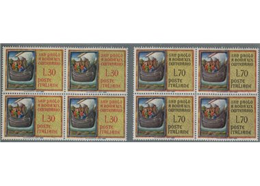 ITALIA 1961 San Paolo a Roma 2v in quartine MNH**
