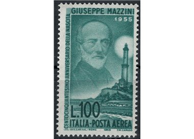ITALIA 1955 Giuseppe Mazzini (posta aerea) MNH**