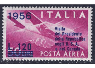 ITALY 1956 Visit of the President (airmail) MNH**