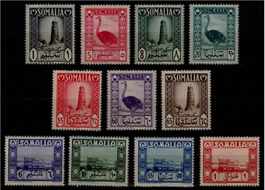 SOMALIA AFIS 1950 Serie Pittorica 11v MNH**