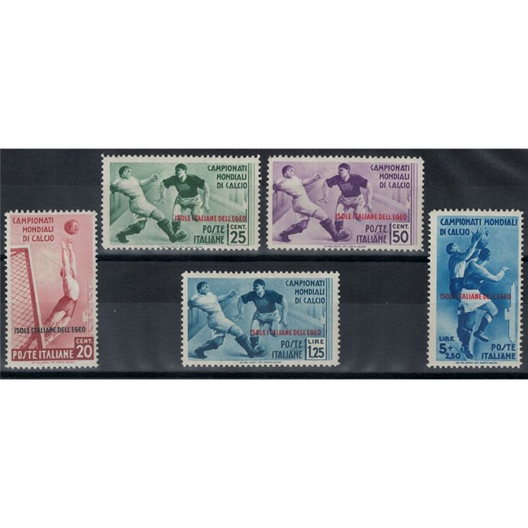 EGEO 1934 Campionati mondiali di calcio 5v MH*