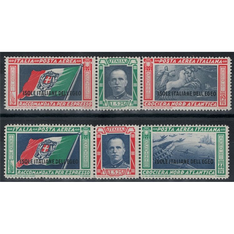 EGEO 1933 Balbo Cruise 2 triptychs MH*