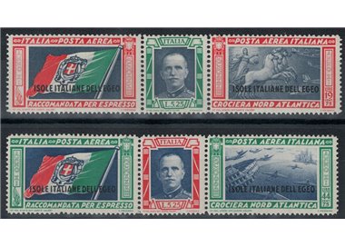 EGEO 1933 Balbo Cruise 2 triptychs MH*