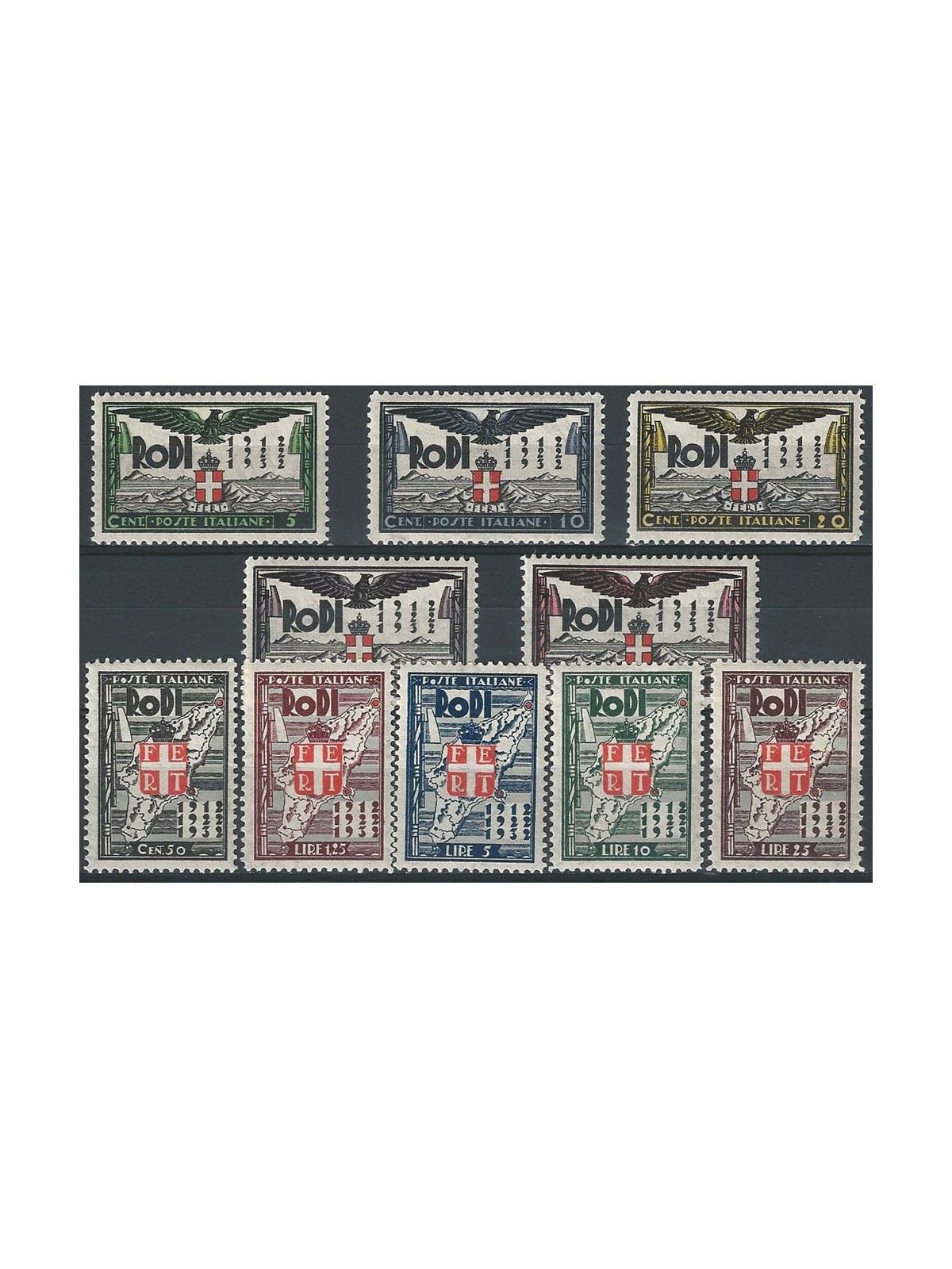 EGEO 1932 Occupation and Fascist Revolution 10v MH*