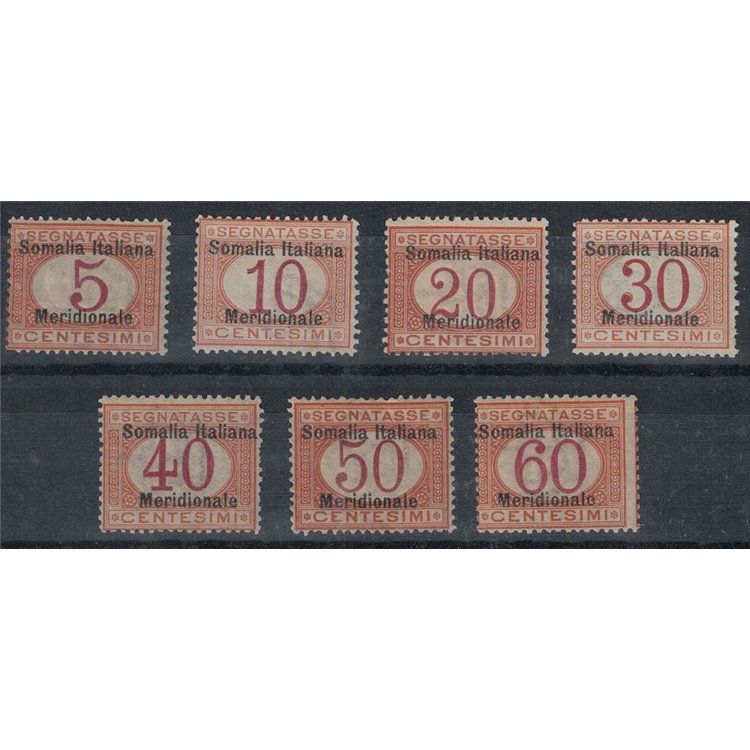 ITALIAN SOMALIA 1906 Postage Due 7v MH*