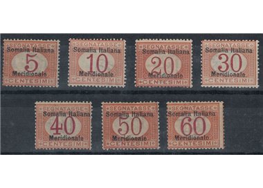 ITALIAN SOMALIA 1906 Postage Due 7v MH*