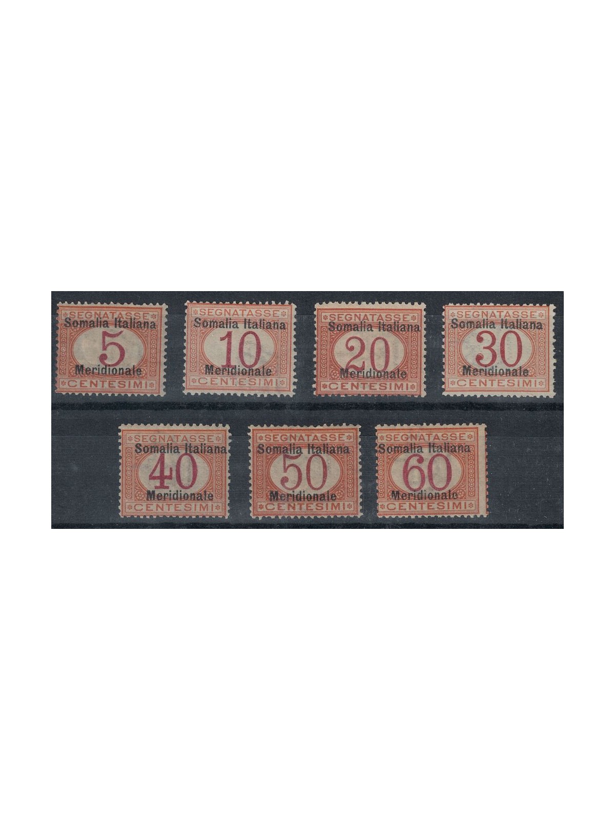 SOMALIA ITALIANA 1906 Segnatasse 7v MH*