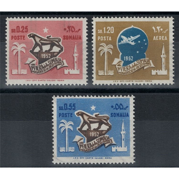 SOMALIA AFIS 1952 1st Somali Fair 3v MNH**