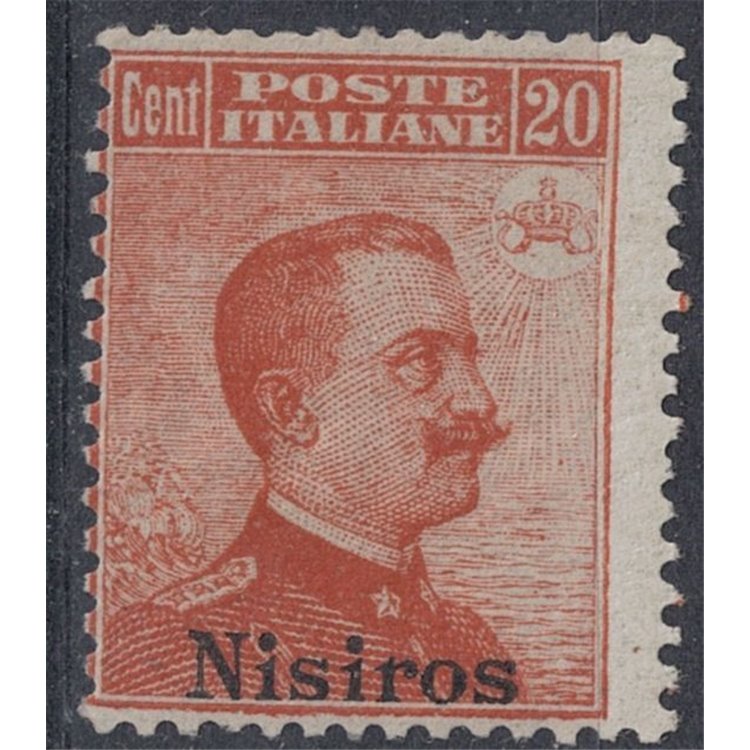 EGEO NISIRO 1917 20c arancio senza filigrana MH*