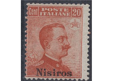 EGEO NISIRO 1917 20c arancio senza filigrana MH*