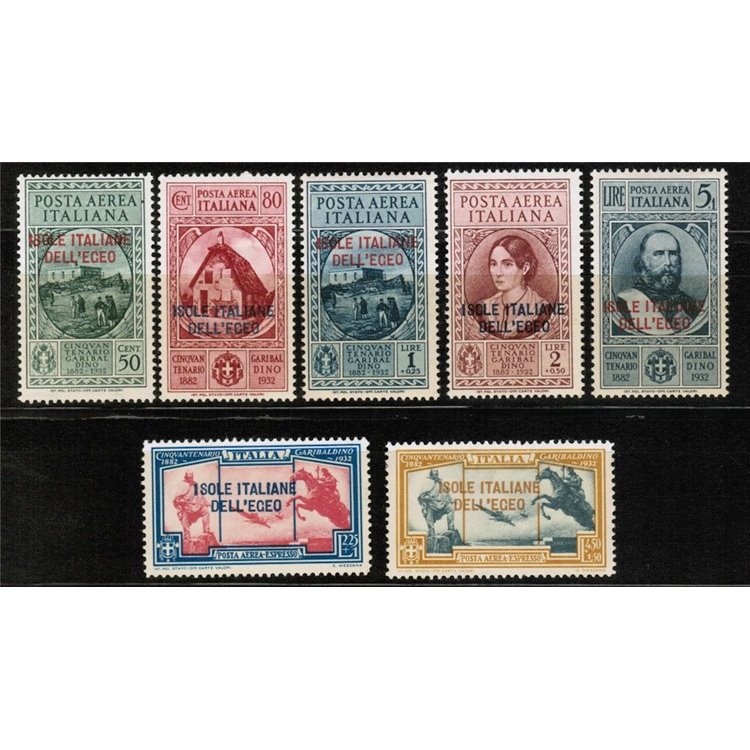 EGEO 1932 Giuseppe Garibaldi (posta aerea) 7v MH*
