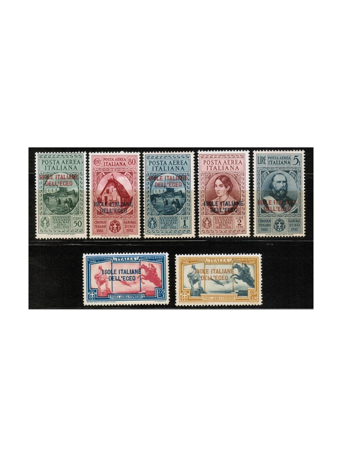 EGEO 1932 Giuseppe Garibaldi (airmail) 7v MH*