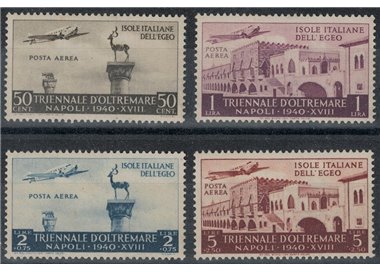EGEO 1940 Mostra Triennale d'Oltremare (posta aerea) 4v MH*