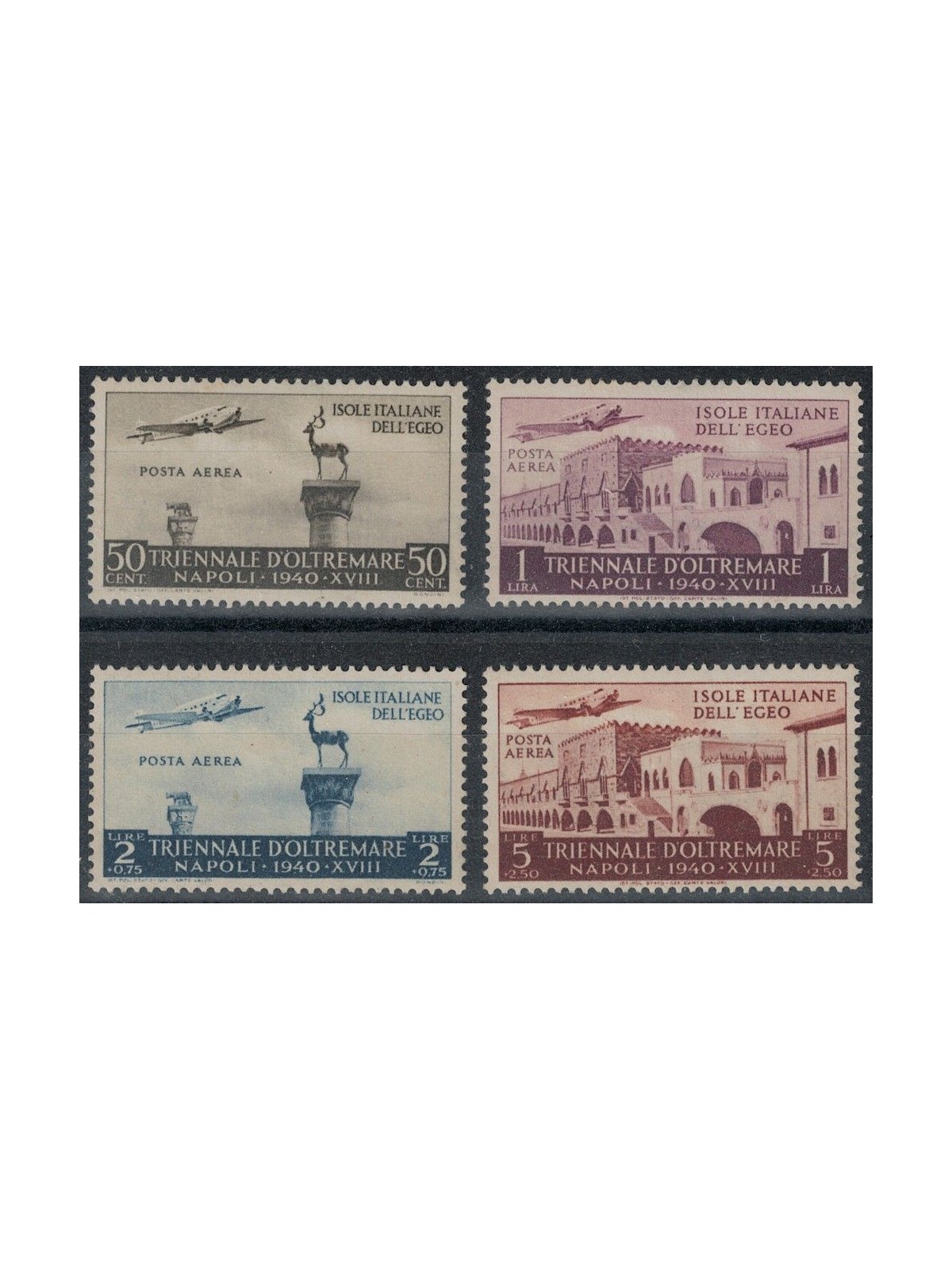 EGEO 1940 Mostra Triennale d'Oltremare (posta aerea) 4v MH*