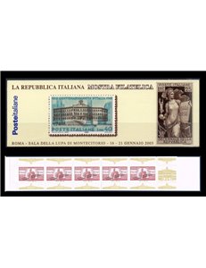 ITALY 2003 Philatelic Exhibition Montecitorio booklet MNH**