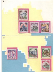 ITALIA 1980 Castelli d'Italia libretto ufficiale di 28v MNH**