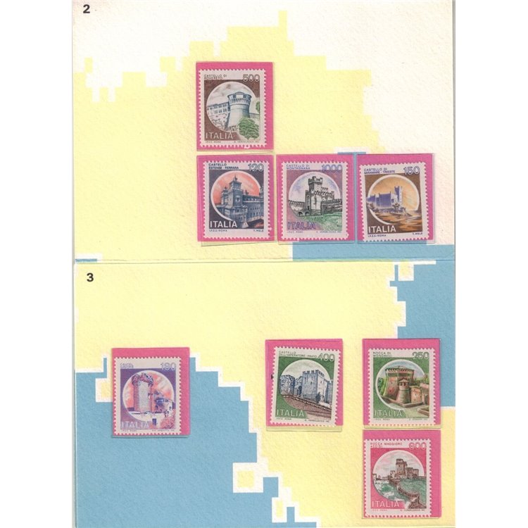 ITALIA 1980 Castelli d'Italia libretto ufficiale di 28v MNH**