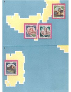 ITALIA 1980 Castelli d'Italia libretto ufficiale di 28v MNH**