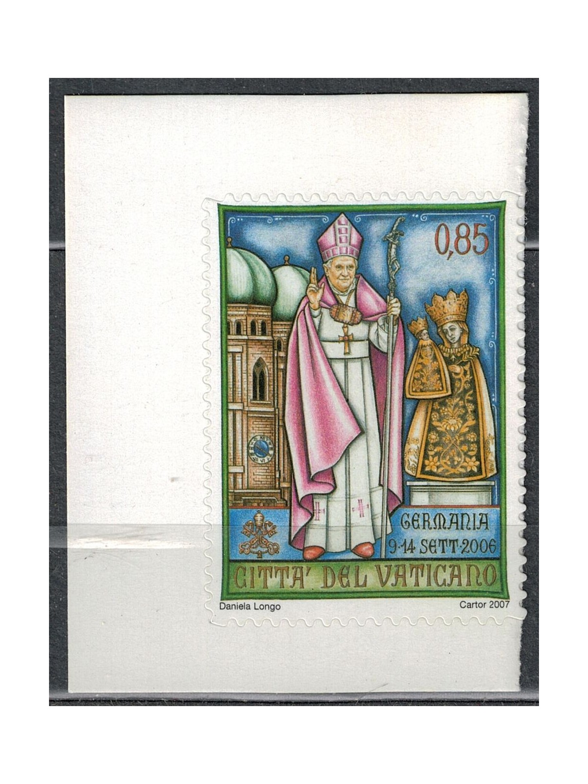 VATICAN 2007 Travels of Benedict XVI from booklet MNH**